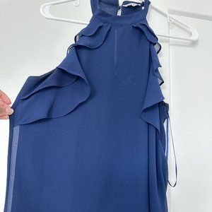 Flowy Blue Halter Top